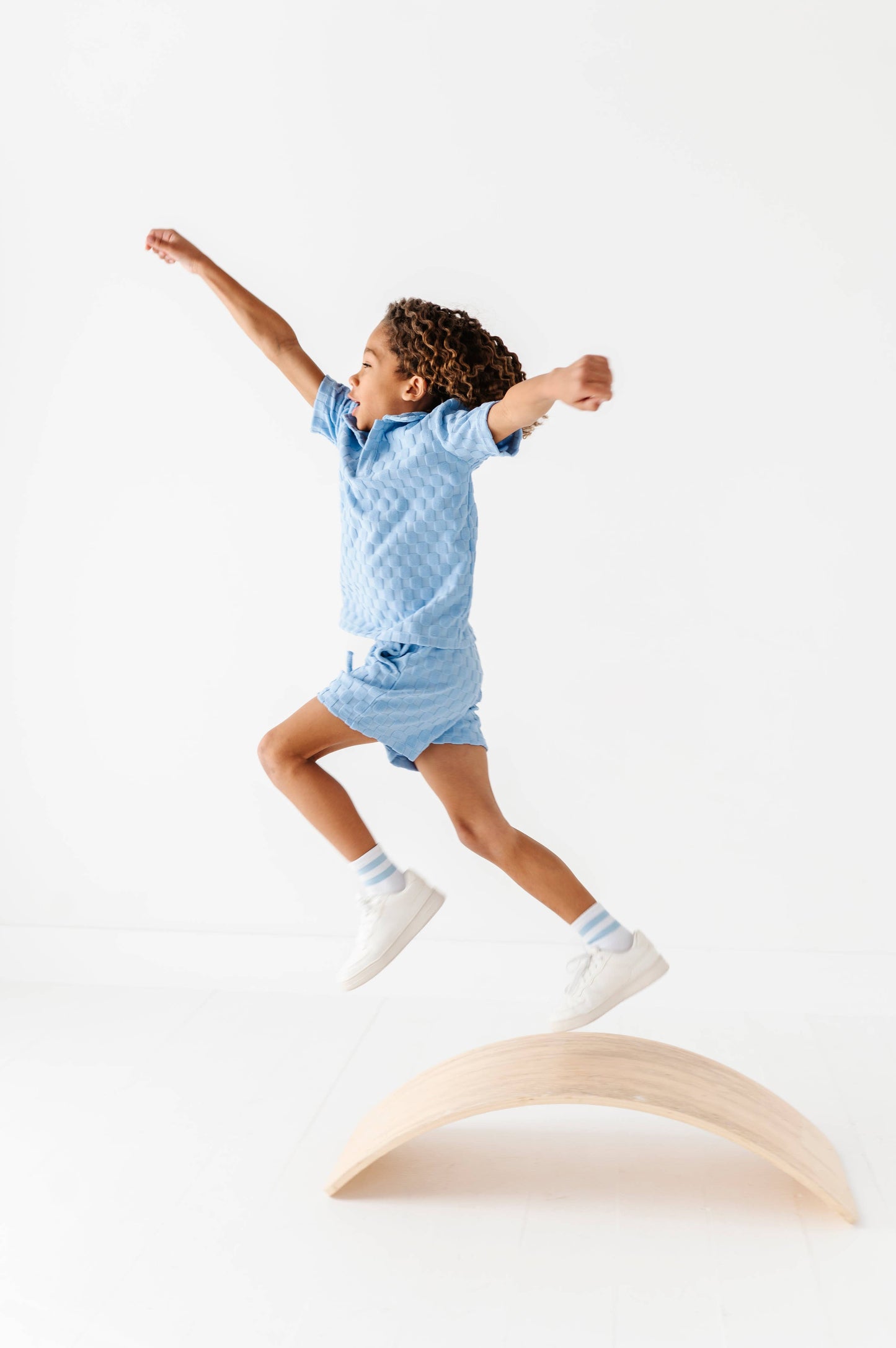 Coastal Blue | BOYS TERRY CHECK SET - COMING SOON!
