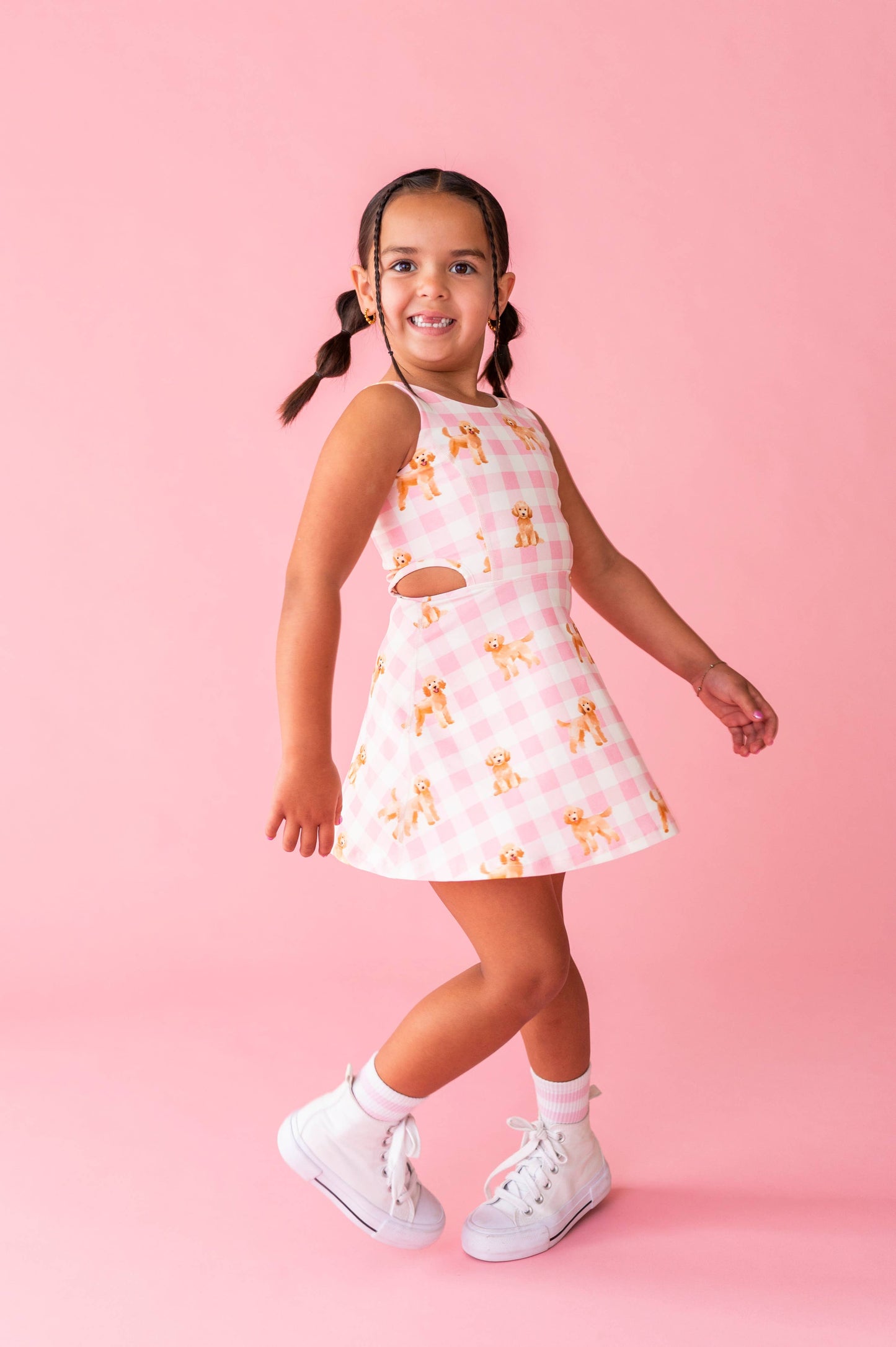 Puppy Picnic | Open Sides Active Dress (with shorts!) - COMING SOON!