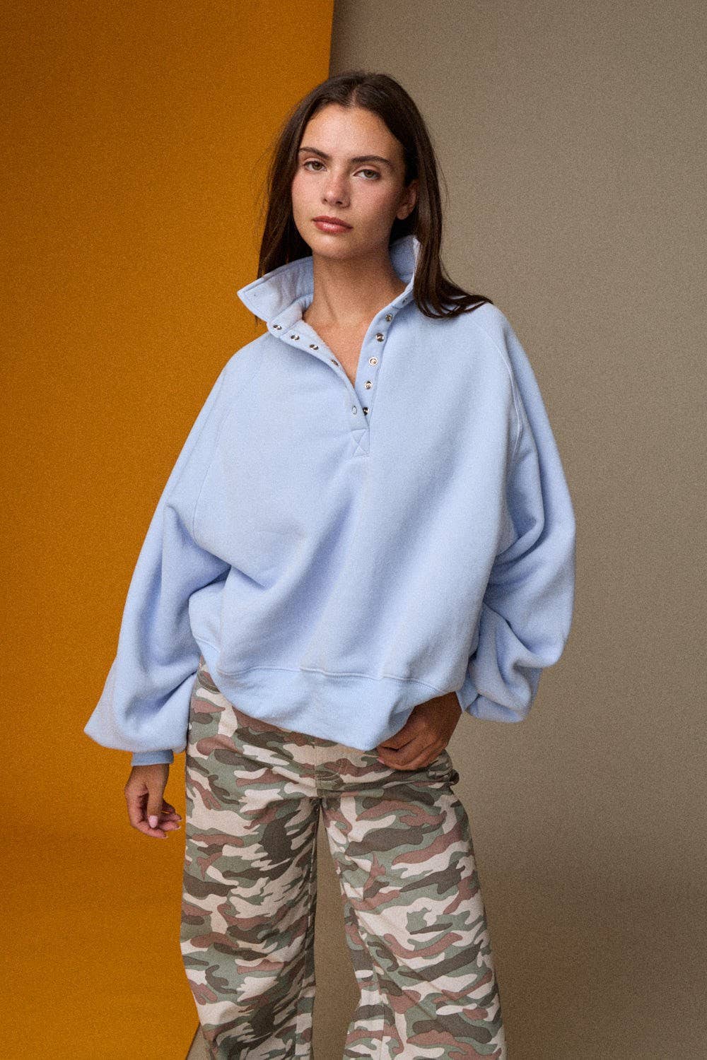 Piper Snap Button Collared Sweater