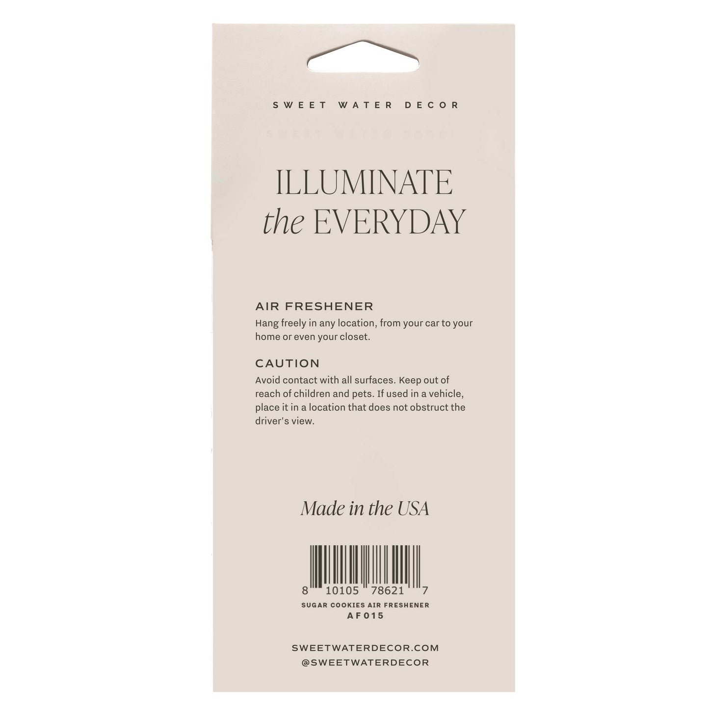 Sugar Cookies Hanging Air Freshener - Sweet Vanilla Buttercream Scent