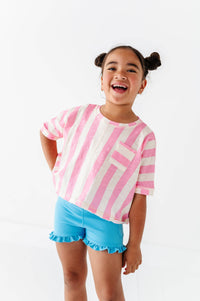 Cotton Candy Stripe | Boxy Crop - COMING SOON!