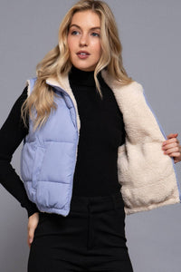 Reversible Fur Padding Vest