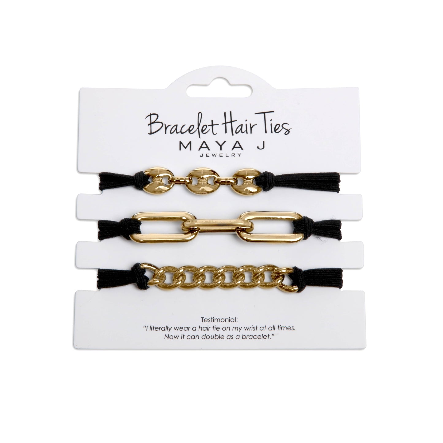 2-in-1 Bracelet Hair Tie Set