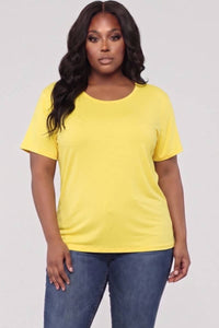 Basic Short Sleeve T-shirt - Plus Size