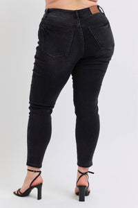 MR Tummy Control Skinny Jeans by Judy Blue – Plus Size Ankle Length