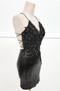 Radiant Floral Sequin Bodycon Mini Dress with Lace-Up Back