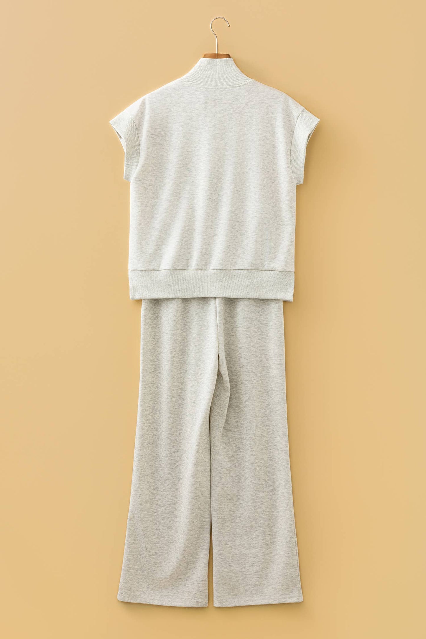 Half Zip Polo Tee and Casual Pant Lounge Set