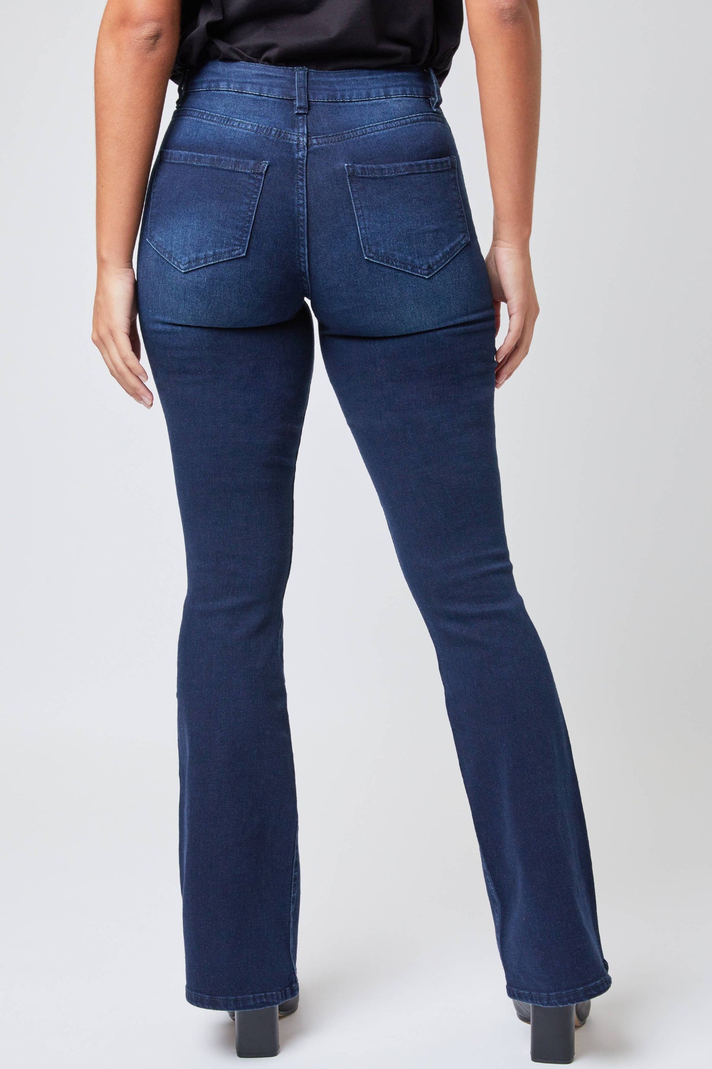 Essential High Rise Flare Jeans – Long Inseam, Tall Fit, Retro 70s Style