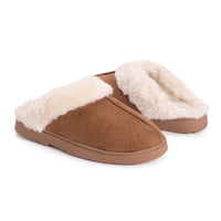 Muk Luks Women's Polysuede Clog - Cozy Faux Fur Indoor/Outdoor