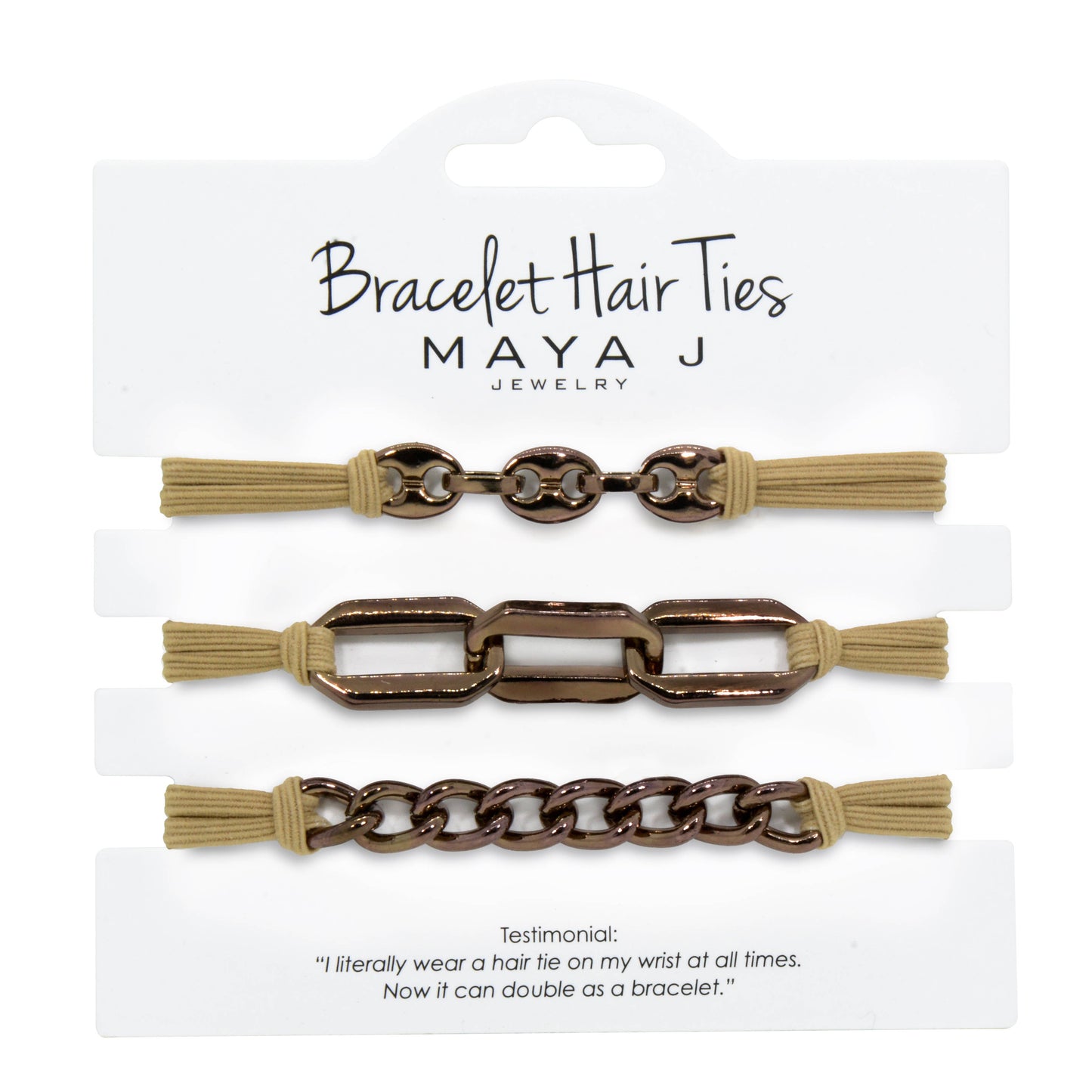 2-in-1 Bracelet Hair Tie Set