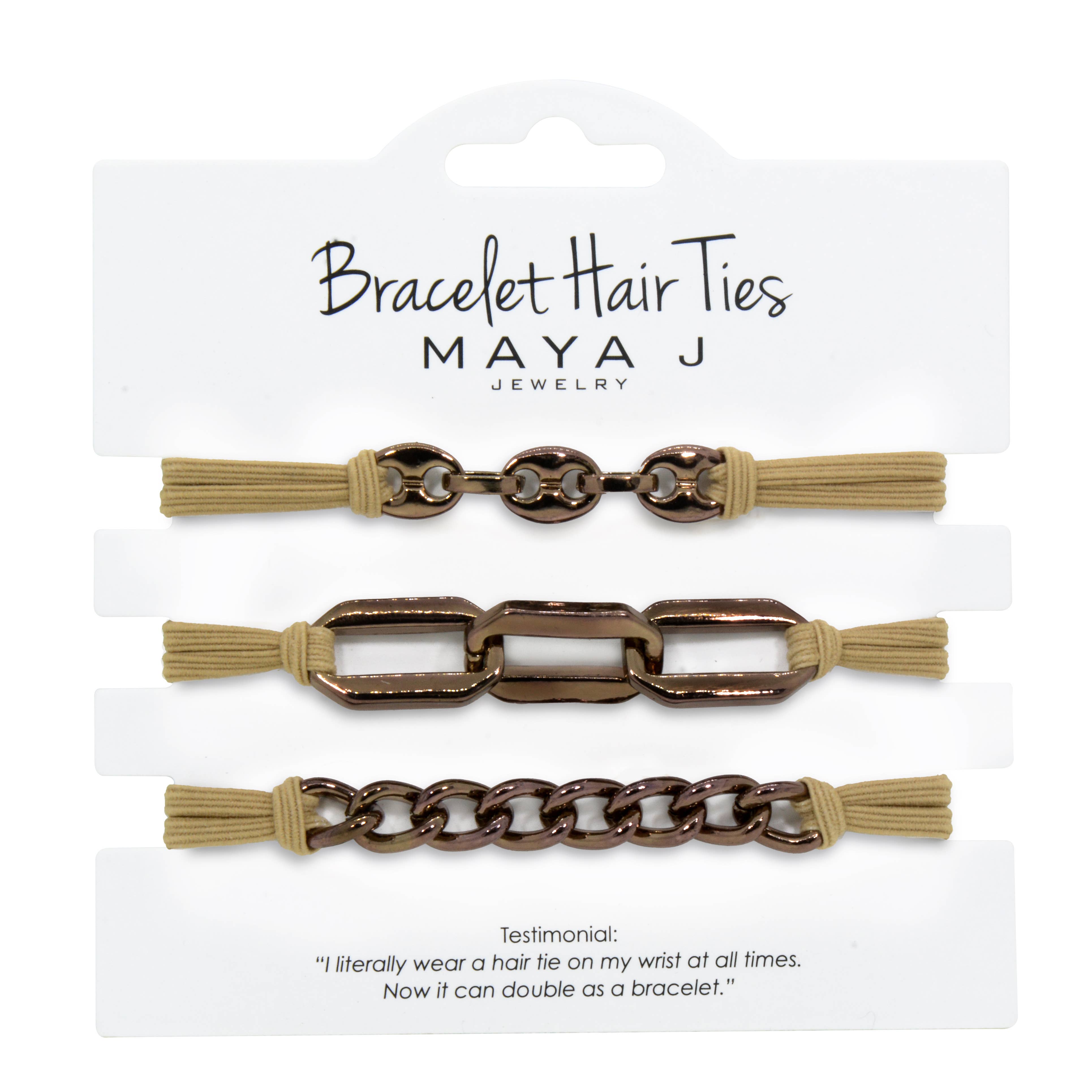 2-in-1 Bracelet Hair Tie Set