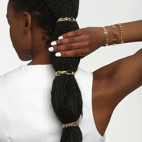 2-in-1 Bracelet Hair Tie Set