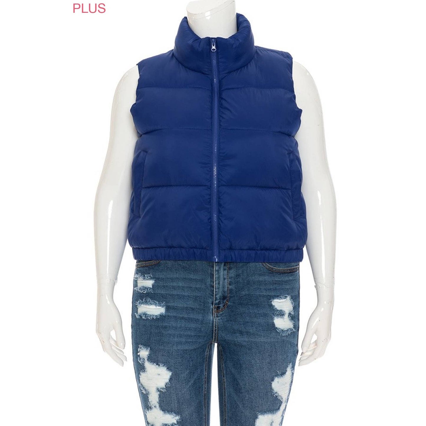 PUFFER PADDING VEST - Plus size