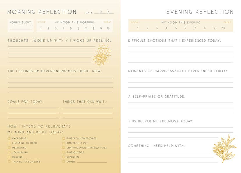 Healing: A Day and Night Reflection Journal
