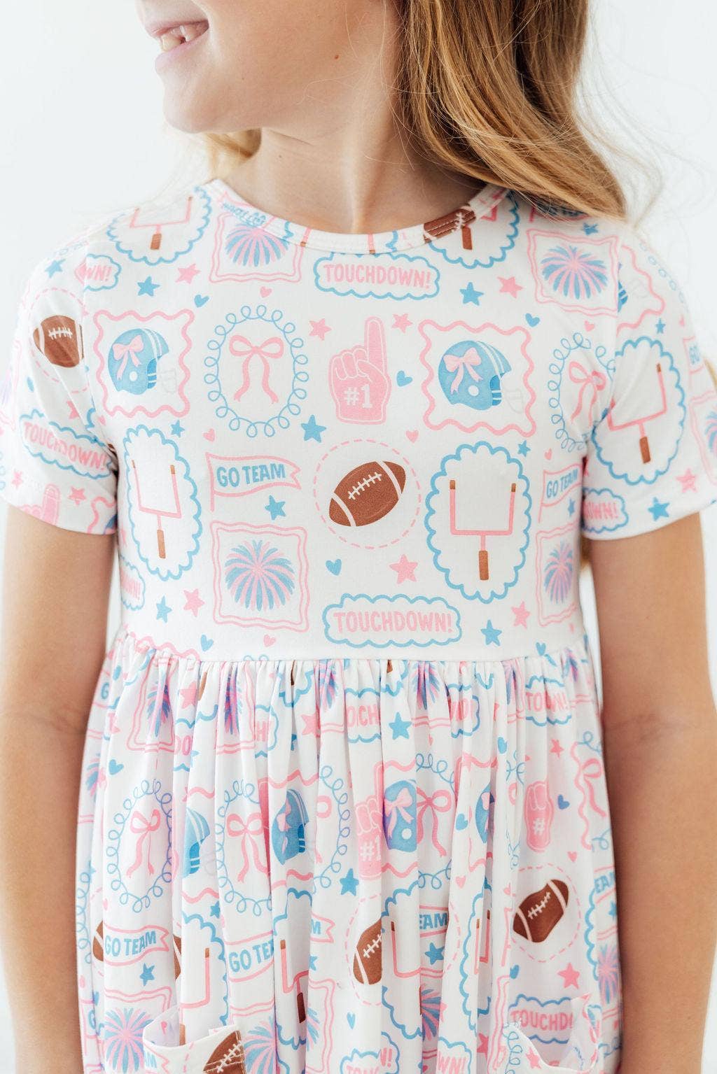 Game Day Girlie S/S Pocket Twirl Dress - COMING SOON!