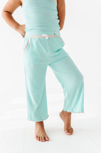 Ocean | Tank + Wide Leg RIB Set