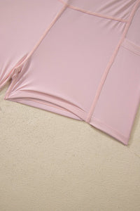 Solid Color Slim Tank Strap Dress with Athletic Shorts